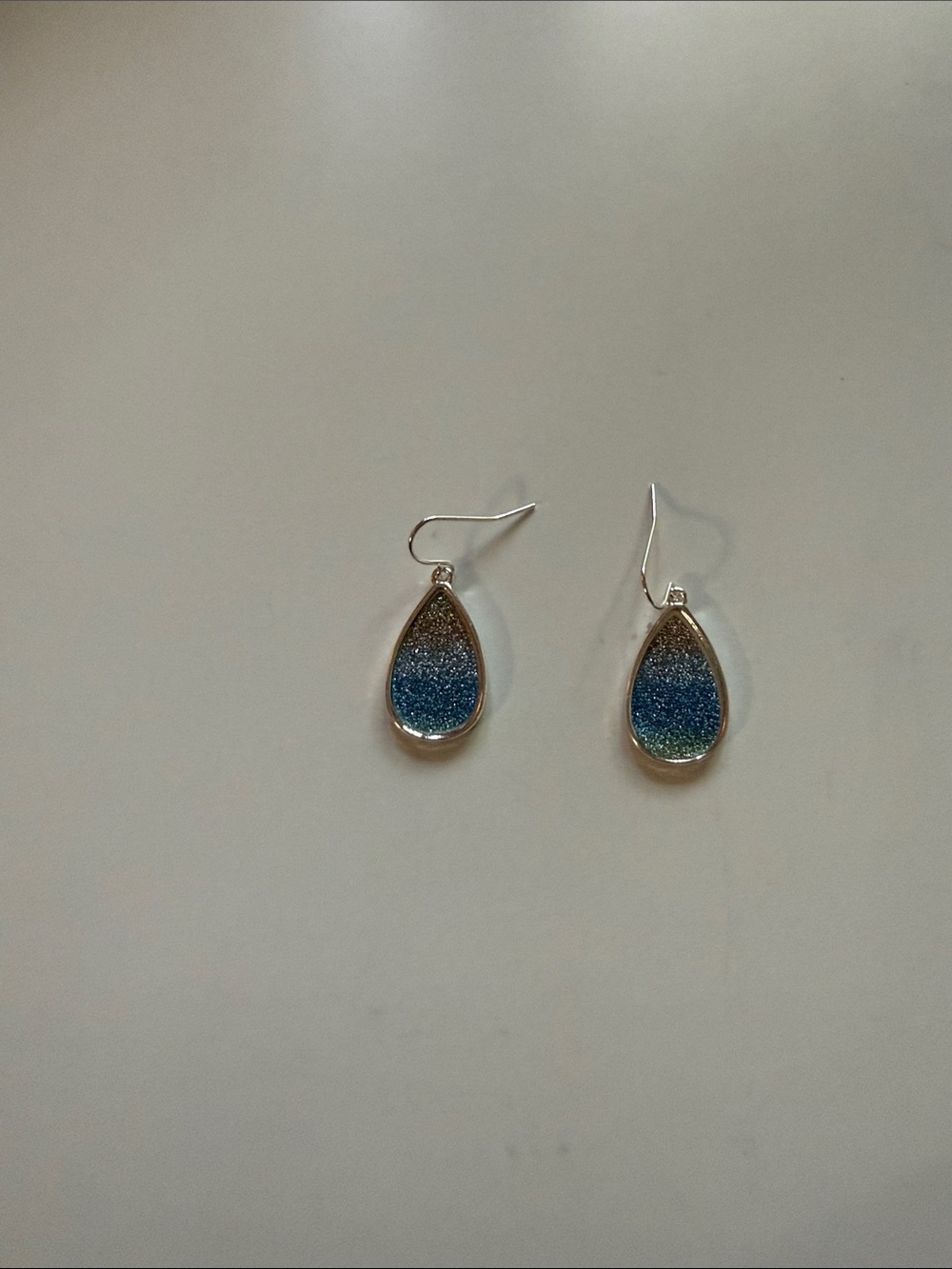 Blue Ombre Teardrop Dangle Earrings - Women Jewelry